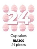 24 pcs Cupcakes +RM240.00